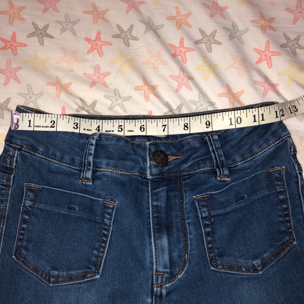 Free People Front Pocket Blue High-waisted Jeggings - Picture 4 of 6